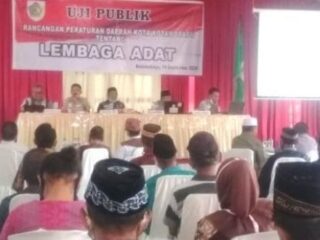 Bampemperda DPRD Kotamobagu Gelar Uji Publik Ranperda Lembaga Adat
