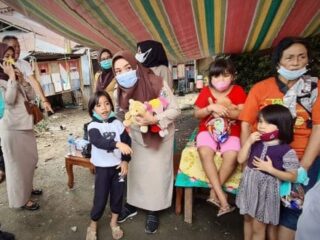 Anak-anak Korban Kebakaran Diberikan Pendampingan Trauma Healing