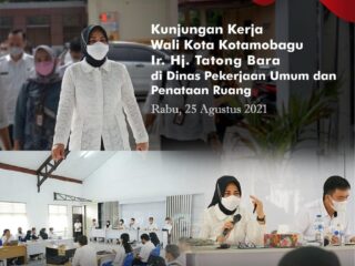 Wali Kota Kunjungan Kerja ke Dinas PUPR Kota Kotamobagu