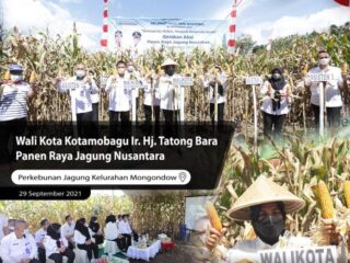 Wali Kota Kotamobagu Hadiri Gerakan Aksi Panen Raya Jagung Nusantara