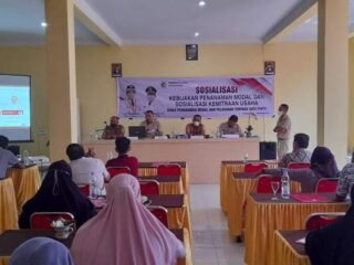 DPMPTSP Kotamobagu Menggelar Sosialisasi Kebijakan Penananaman Modal dan Kemitraan Usaha