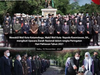 Mewakili Wali Kota, Wakil Wali Kota Kotamobagu Hadiri Ziarah Nasional ke  TMP Mongkonai