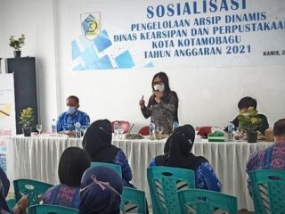 Pemkot Kotamobagu Gelar Sosialisasi Pengelolaan Arsip Dinamis