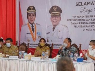 Wali Kota Kotamobagu Terima Kunker Dari Tim Monev Kemenko Perekonomian dan Kemendagri