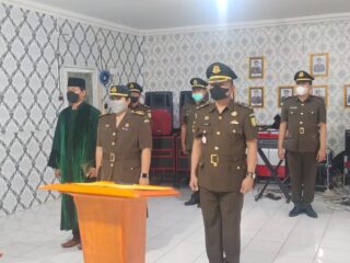 Kejari Kotamobagu Menggelar Sertijab Kasi Pengelolaan Barang Bukti