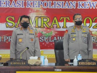 Jelang Natal dan Tahun Baru Polda Sulut Menggelar Latpraops