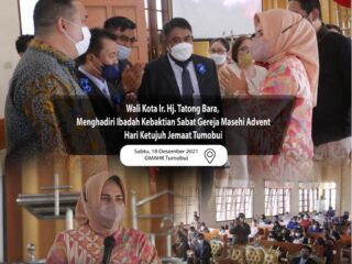 Wali Kota Hadiri Ibadah Kebaktian Sabat GMAHK Tumobui