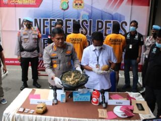 Polisi Gagalkan Peredaran Ganja dan Sabu untuk Malam Tahun Baru