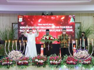 Polda Sulut Gelar Ibadah dan Perayaan Natal 2021