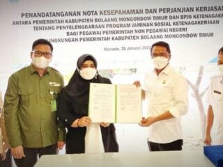 Bupati Sachrul Tanda Tangani Nota Kesepahaman Jaminan Sosial BPJS Ketenagakerjaan