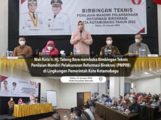 Bimtek Penilaian Mandiri Pelaksanaan Reformasi Birokrasi Dibuka Wali Kota Kotamobagu