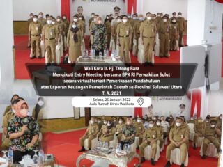 Wali Kota Kotamobagu Entry Meeting Bersama BPK Sulut