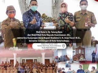 Wali Kota dan Wawali Kotamobagu Terima Kunjungan Bupati Boalemo