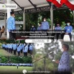 Wakil Wali Kota Kotamobagu, Nayodo Koerniawan S.H, memimpin Apel KORPRI Kotamobagu.