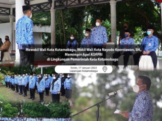 Pimpin Apel KORPRI, Nayodo Bacakan Sambutan Wali Kota Kotamobagu