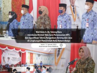 Wali Kota Tatong Bara Buka Bimtek Penyusunan HPS dan Spesifikasi Teknis Barang Jasa