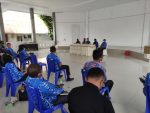 Suasana rapat percepatan vaksinasi di Aula Kantor Wali Kota Kotamobagu