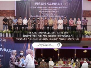 Wali Kota Tatong Bara Hadiri Pisah Sambut Kajari Kotamobagu