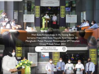 Wali Kota Kotamobagu Hadiri Pekan Panutan Penyampaian SPT Tahunan Orang Pribadi