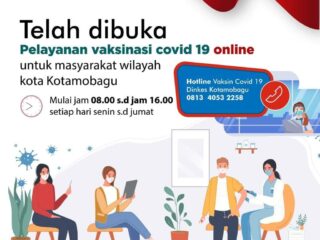 Dinkes Kotamobagu Buka Pendaftaran Vaksinasi Melalui HP