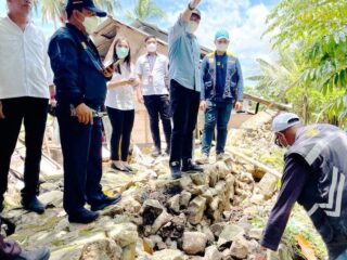 Bupati Boltim dan Kepala BWS Sulut Tinjau Kondisi Tanggul Sungai di Motongkad