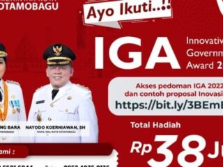 Bappelitbangda Perpanjang Waktu Pendaftaran IGA Kota Kotamobagu 2022