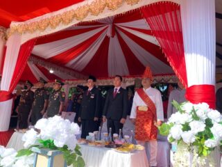 Bupati Bersama Ketua TP PKK Boltim Hadiri Peringatan HUT Kotamobagu ke-15