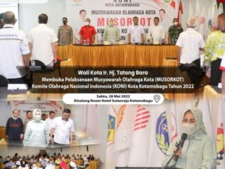 Wali Kota Tatong Bara Buka Musorkot KONI 2022