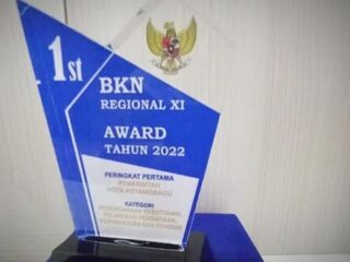 Pemkot Kotamobagu Terima Penghargaan dari BKN Regional XI