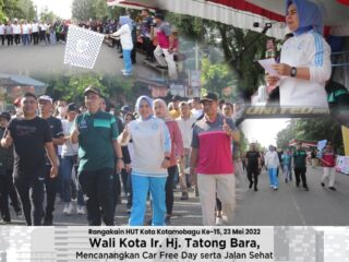 Wali Kota Tatong Bara Lepas Kotamobagu Fun Bike 2022 dan Serahkan Doorprize 1 Unit Sepeda