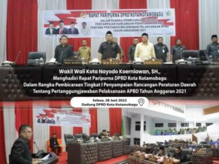 Wawali Nayodo Hadiri Paripurna DPRD Terkait Pertanggungjawaban APBD 2021