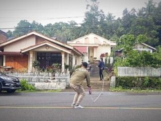 Tim Kementerian Mulai Lakukan Pengukuran Pelebaran Jalan di Boltim