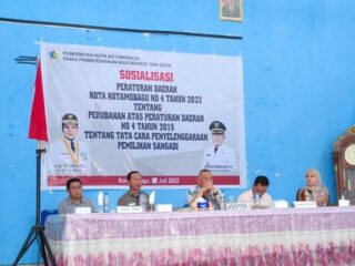 Dinas PMD Kotamobagu Sosialisasikan Perda Tata Cara Pemilihan Sangadi