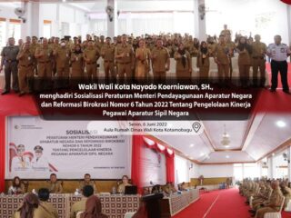 Peraturan Menpan-RB Nomor 6 Tahun 2022 Disosialisasikan Pemkot Kotamobagu