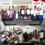 Wali Kota Kotamobagu Ir. Hj. Tatong Bara saat merima kunjungan Kapolres Kotamobagu, AKBP. Dasvery Abdi, SIK.(Foto: ist)