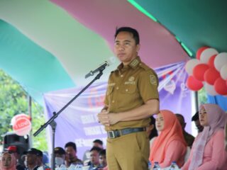 Bupati Sachrul Buka Kegiatan Gerak Jalan dan Drum Band Tingkat Kabupaten