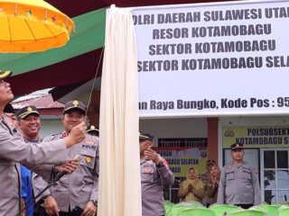 Kukuhkan Polsubsektor Kotamobagu Selatan, Kapolres ajak Camat, Lurah dan Sangadi Kolaborasi Jaga Kamtibmas