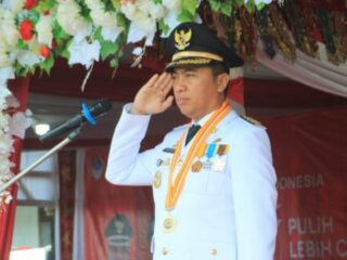 Bupati Sachrul Pimpin Upacara Peringatan HUT ke-77 RI