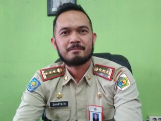 penertiban di area Pasar 23 Maret