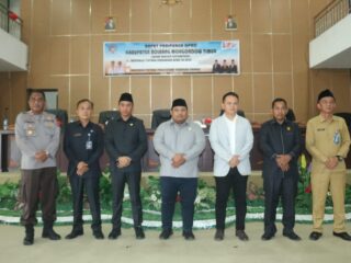 Rapat Paripurna DPRD Penyampaian Ranperda Perubahan APBD 2022 Dihadiri Bupati Boltim