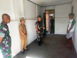 Dandim 1303 Bolmong Tinjau Pembangunan RTLH di Pobundayan