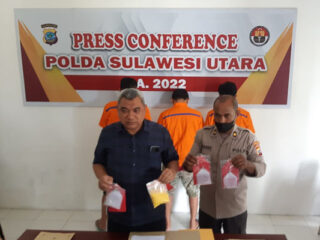 Polisi Amankan Dua Tersangka Sabu di Minahasa Tenggara