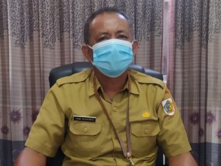 Dinas Kearsipan Ingatkan Penyedia Pembangunan Gedung Perpustakaan Gunakan APD