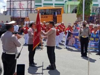 Polisi Cilik Siswa SD Kristen X Kotamobagu Ikuti Lomba PBB Polda Sulut