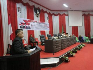 Wawali Nayodo Hadiri Paripurna Penyampaian Ranperda APBDP Kota Kotamobagu Tahun 2022