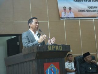 Bupati Boltim Hadiri Paripurna Penetapan Ranperda Tentang Perubahan APBD Tahun 2022