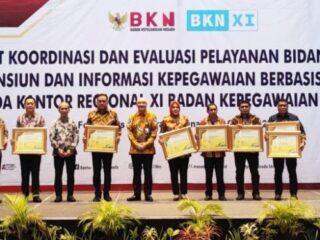 Pemkab Boltim Terima Penghargaan Kompetensi ASN dari BKN Tahun 2022