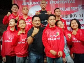 Kontingen Taekwondo Kotamobagu Tempati Posisi Tiga Besar
