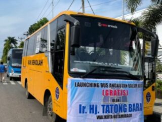 Meminimalisir Dampak Inflasi, 5 Unit Layanan Bus Gratis Disediakan Pemkot Kotamobagu