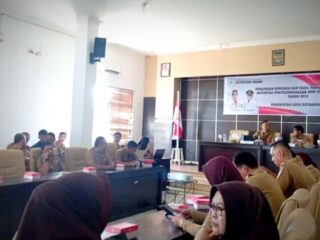 Rapat Pemaparan Rencana dan Hasil Penilaian Mandiri Maturitas SPIP Dibuka Sekda Kotamobagu